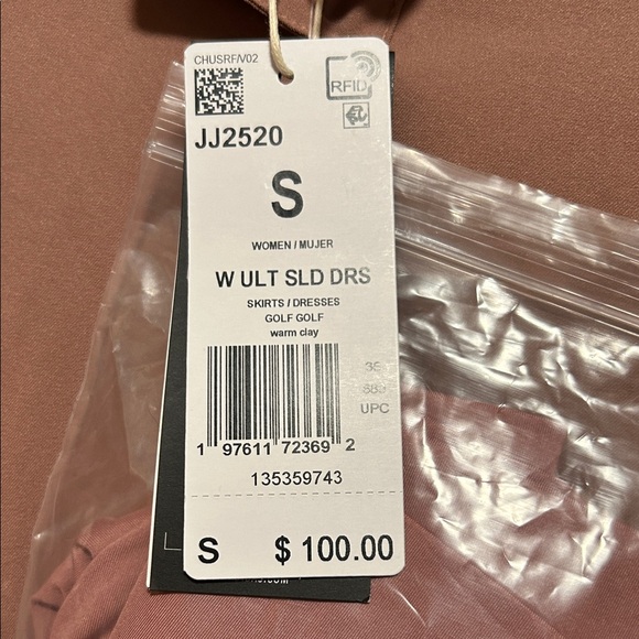 Adidas Women's Mini Golf Dress With Shorts in Mauve - Picture 2 of 5